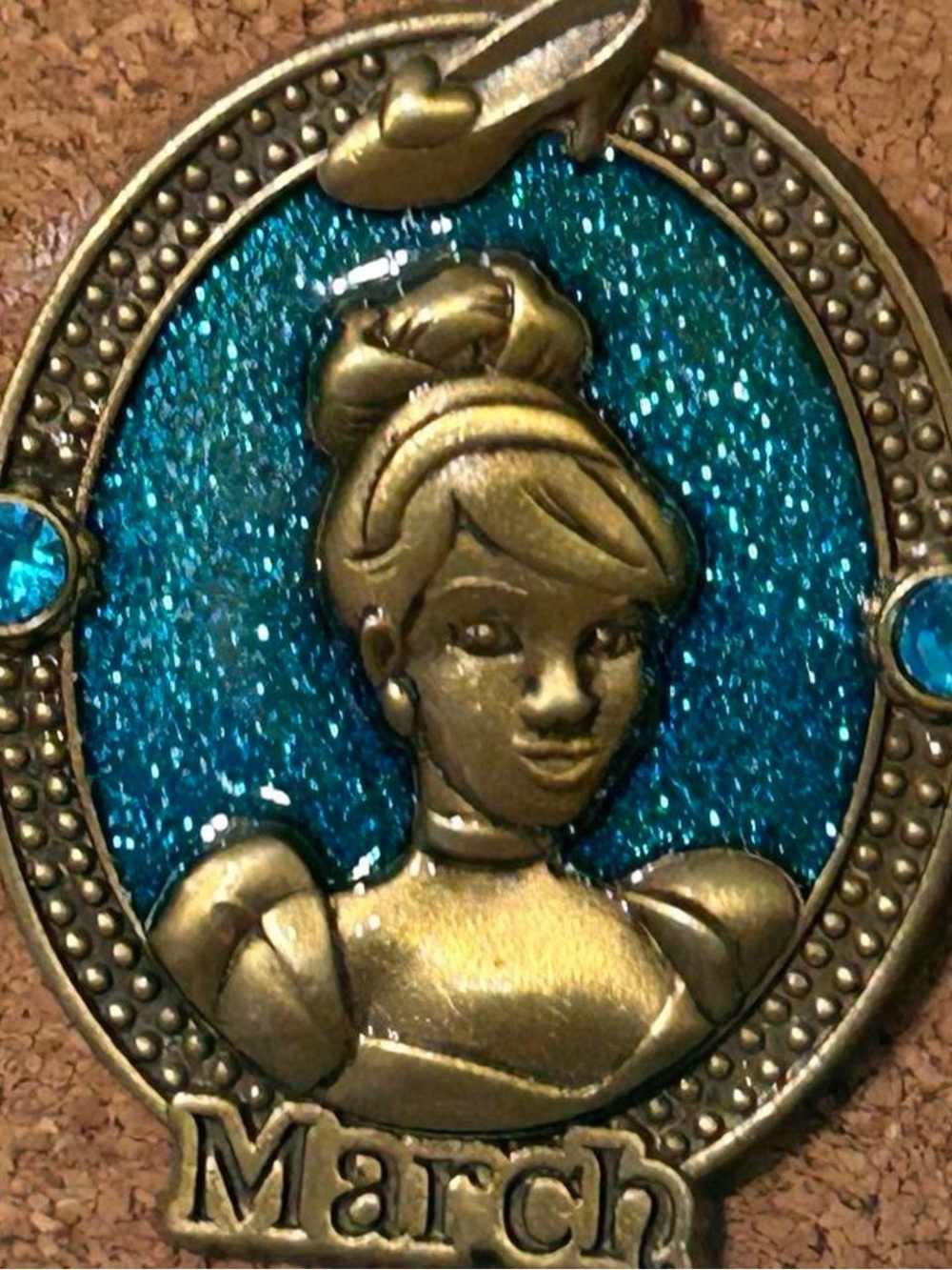 Disney Cinderella March Birthstone Pin